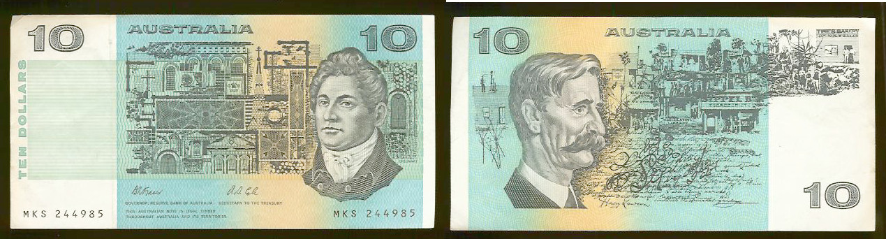 Australian $10 1991 VF+